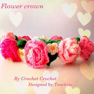 Ravelry: Crocheted Flower Crown pattern by Crocket Crochet