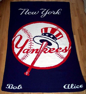 Ravelry: New York Yankees Afghan pattern by Deborah V. Gardner