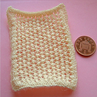 Ravelry: 1:12th scale lace pram blanket pattern by Frances Powell