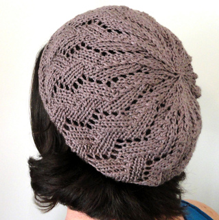 Ravelry: Lace Ribbon Slouch Hat pattern by Molly Wood