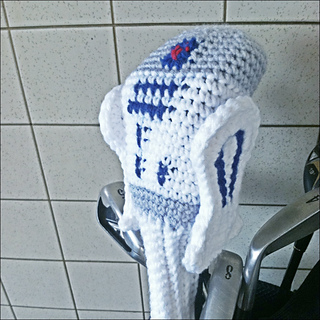 Ravelry: R2D2 Golf Club Cover pattern by Hooking Stitch