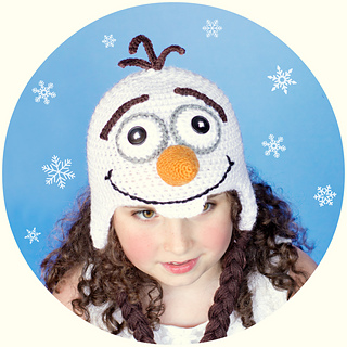Craft Passions: Frozen Olaf Inspired Hat# Free # crochet link here