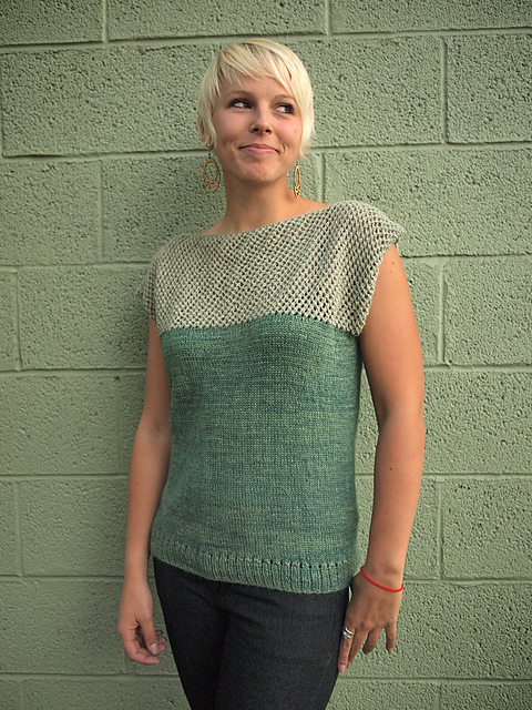 Cap Sleeve Lattice Top by Purl Soho