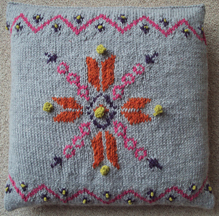 Ravelry: Snowflake Cushion Cover pattern by Sian Brown Knitwear Design