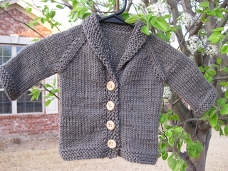 baby shawl collar sweater knitting pattern