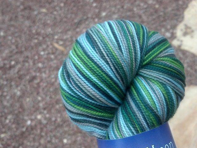 MM "Kelpie" on MCN High Twist Sock PPD MM "Kelpie" on MCN High Twist Sock PPD