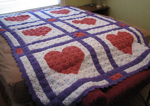 Love Letters Crochet Quilt ? Free Crochet Patterns