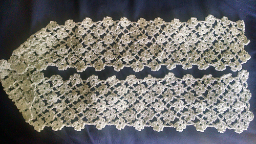 Ravelry: Crochet Flower Lattice Scarf pattern by Debi Dearest