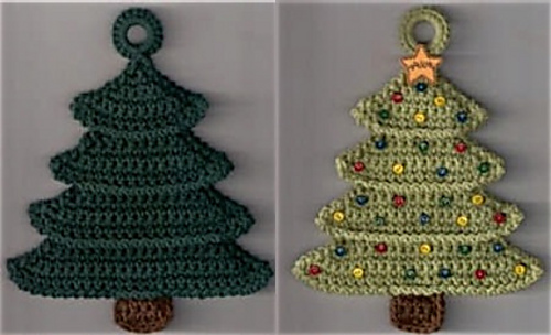 Ravelry: Christmas Tree Potholder pattern by Priscilla Hewitt
