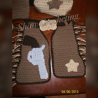 Ravelry: Cowboy Set Chaps, Vest, and Diaper Cover pattern ...