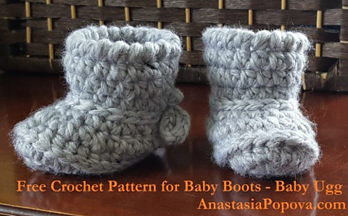 baby ugg boot crochet pattern free baby ugg boot crochet pattern free