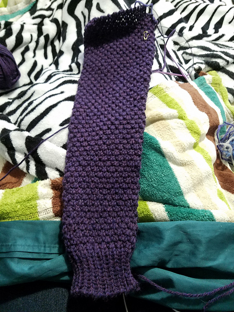 One sleeve done!