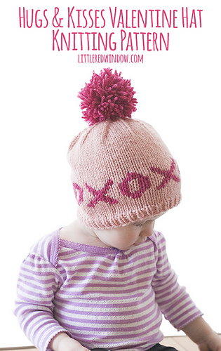Ravelry: XOXO Hugs & Kisses Valentine Hat pattern by ...