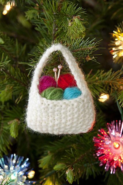 Yarn Basket Ornament by Scarlet Taylor