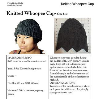 Ravelry: Knitted Whoopee Cap (The Jughead Hat) pattern by ...