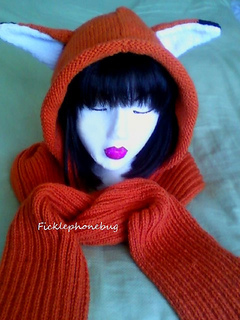 Ravelry: Kitty Hood Scarf with Pockets pattern by Cat Morley