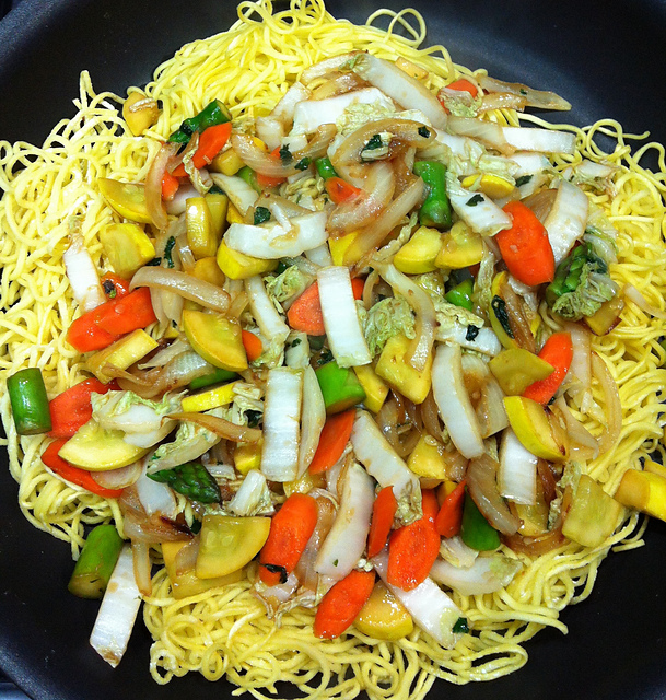 Vegetable Pan Fried Noodles