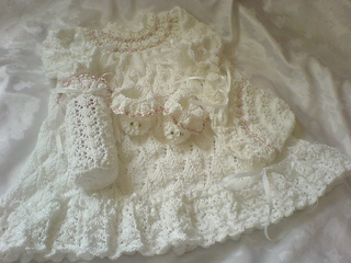 Ravelry: Christening Set pattern by Kadie Jade