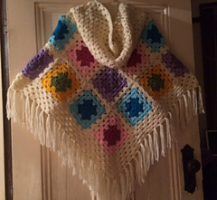 Ravelry: Granny Hooded Poncho pattern by Julie Peirce