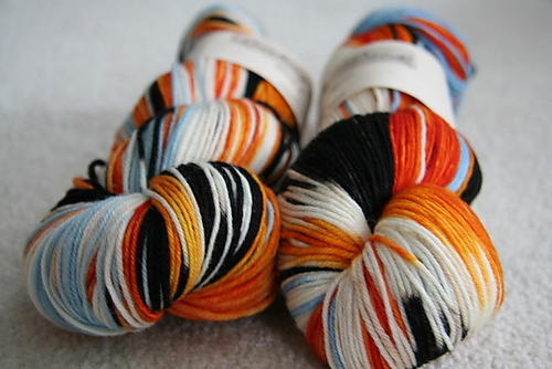 DD "Goldfish" on Sport Superwash ~ 2 skeins DD "Goldfish" on Sport Superwash ~ 2 skeins