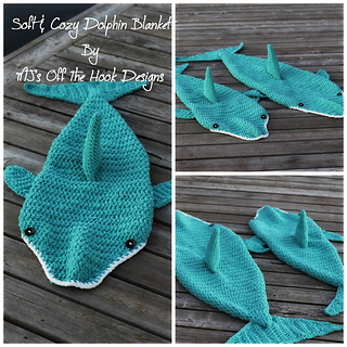 Ravelry: Soft & Cozy Dolphin Blanket pattern by MJs Off The Hook Des...