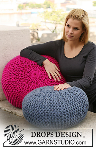 Ravelry: 124-8 Marshmallow Pouf pattern by DROPS design