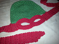 Ravelry: Ninja Turtle Hat/Mask pattern by Jaime George