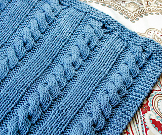Ravelry Cables and Columns Blanket pattern by Kara Gunza Afghan cable easy knitting