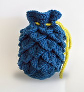Ravelry: Dragon Scale Dice Bag V2 pattern by Rachael Fulcher