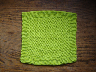 Ravelry: Double Moss Stitch Dishcloth pattern by Erin H