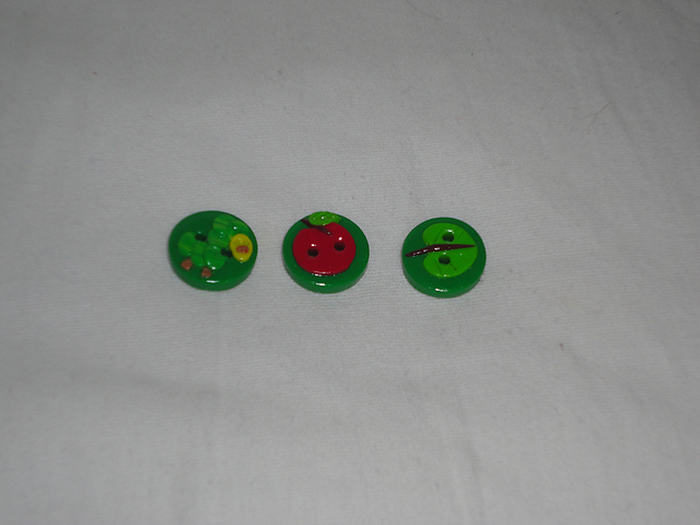 Hungry Catipillar Buttons
