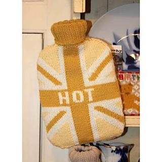 Ravelry: Union Jack Hot Water Bottle Cover pattern by Gary Kennedy (Intarsia)