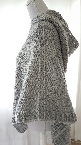 Ravelry: Hooded Poncho pattern by Frisian Knitting
