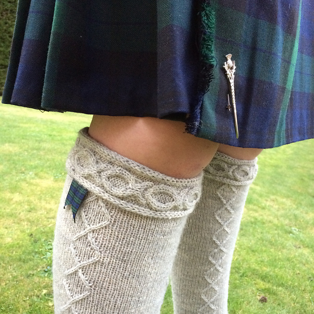 Anna's finished Kilt Hose