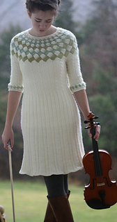 Ravelry: Cecilias Song entrelac cable sweater dress pattern by Carol Wells
