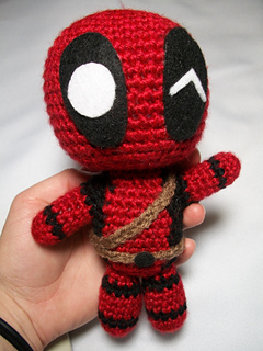 d crochet mm in hook Deadpool Chelsea Thomas Doll by Marvel's Ravelry: pattern