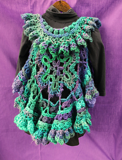 double how crochet 2 Vest/Jacket pattern Circle Ruffled Linda's Ravelry: by