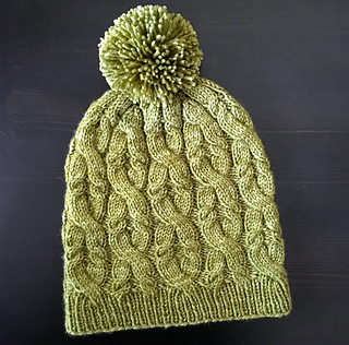 Sultana Cabled Hat pattern by Veronica Parsons