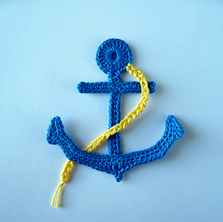 double to together how 4 crochet Crochet Applique Pattern Ravelry: Anchor pattern by
