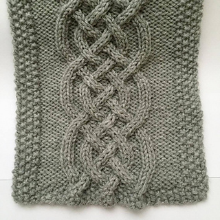 Ravelry: Celtic Knot Cable Scarf pattern by Kristen Mangus