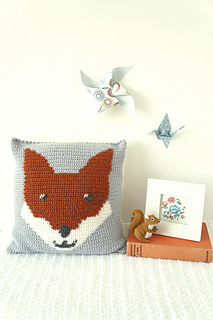 Ravelry: Fenton the Fox Cushion pattern by Little Doolally Ravelry: Fenton the Fox Cushion pattern by Little Doolally