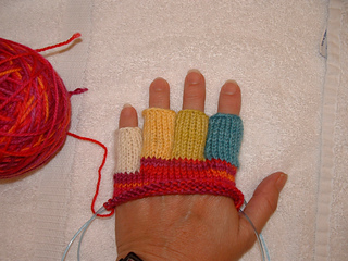 tipless gloves knitting pattern