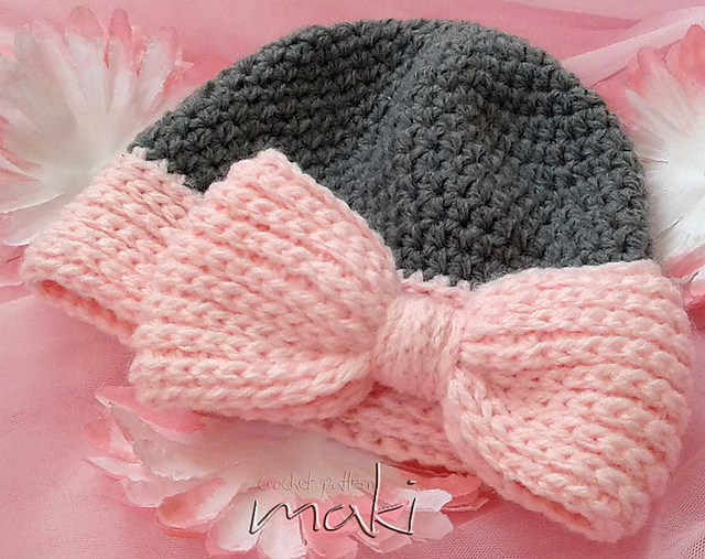 Ravelry BIG BOW Baby Hat Pattern By MakiCrochet Stunning Baby Hat Crochet Pattern Ravelry BIG BOW Baby Hat Pattern By MakiCrochet Stunning Baby Hat Crochet Pattern