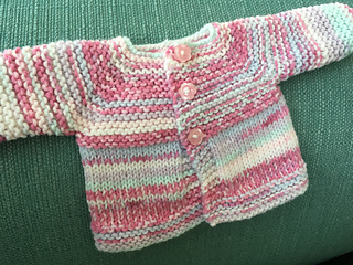 easy knit premature baby cardigan