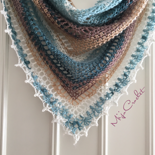 crochet m hook Lindahl Shawl pattern Johanna Taiga by Ravelry: