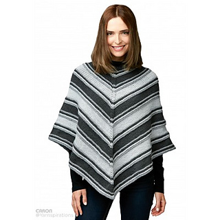 Ravelry: Fade to Grey Poncho pattern by Caron Design Team