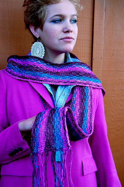 ravelry hipster scarf pattern by gina wilde