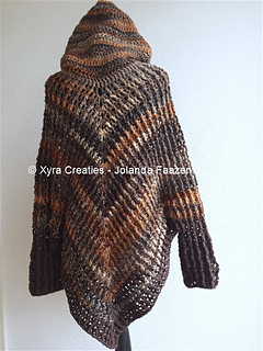 hook j mm crochet in Ravelry: PATR1053  Poncho and  hood sleeves with pattern