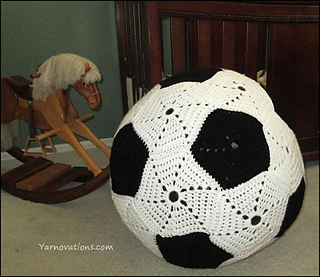 Ravelry Soccer Ball Bean Bag Chair And Blanket Pattern By 2017 Yarnovations