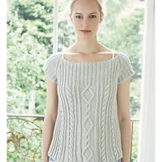 Ravelry: 02 A-line Cabled Top pattern by Debbie Bliss